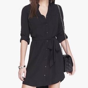 Express Portofino Button Down Shirt Dress